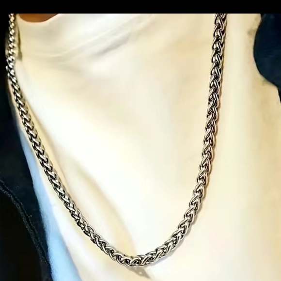 Men's Titanium Steel never fade thick French twist chain! 18" 🎁😍 - Picture 7 of 7